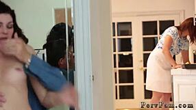 teen has risky birthday fun with white cock