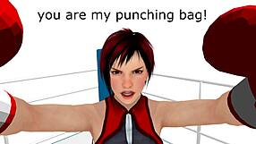 POV boxing with a female dominance theme