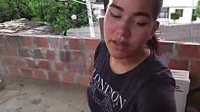 Discovering Stepsister Smoking On Rooftop, Blowjob Request For Penetration To Avoid Telling Stepmom - Part 1