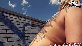 Public Sex On Berlin Autobahn With Tattooed German Slut!