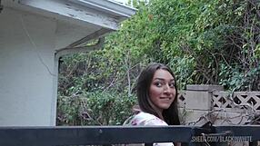 American girl Bella Roland's wild anal scene with black stud