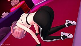 ram loves footjob in sport outfit 💦