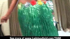 Cindy, the Perfect Ladyboy Whore, Takes Monster Cock Close-Up