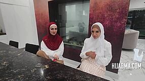 Jealous Wives In Hijab Take Turns