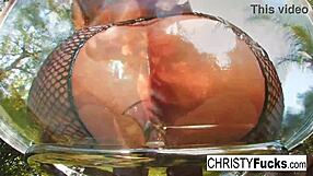 Hot christy mack showcases her tattooed big tits and ass in solo masturbation compilation.