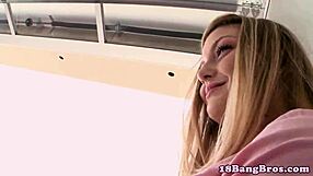 beautiful teen 18+ sucks dick before doggystyle