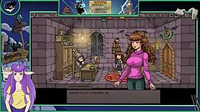 V tomto anime hentai, hnědovlasá čarodějnice trenérka s velkými prsy učí vysokoškoláky v části 20