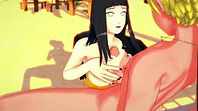 Naruto and Hinata’s erotic experience in a cartoon-style porn video