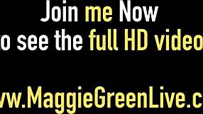 I’m watching Maggie Green peel off her panties for fun