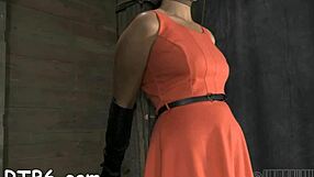 slave endures rough bdsm with cock sucking and fucking in harness