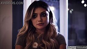 Stepdaughter’s big tits and skill with a blowjob makes her stepmother and stepfather’s fantasy come true