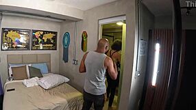 I watch this slut get her ass gaped in interracial backstage anal fucking