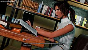 Milf brineta Lara Croft dobija topi orgazme od prvog ogromnog 12-inčnog BBC-a u 3D hentai avanturi