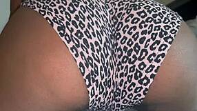 Girl Teases Cameltoe Shorts for Intense Pussy Sucking