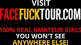 Rough Deep Throat Face Fuck: Latina Slut Loves Huge Monster Cock Facial Cumshot