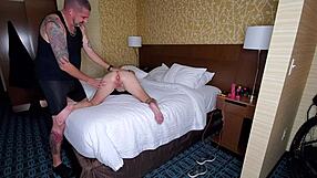 Sucking and fucking random guy at hotel