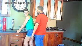 Hidden Cam Catches Petite Wife Fucking Old Neighbor