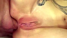 dp tea mint takes 2 huge cocks in ass for intense orgasm