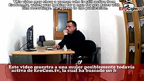 Spanish chubby secretary milf gets anal fuck in office.