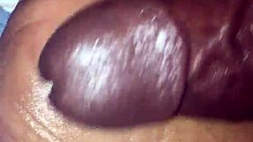 my girlfriend gives me a footjob in the bedroom