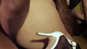 mandy muse's booty gets wrecked in rough anal 4on1 gangbang