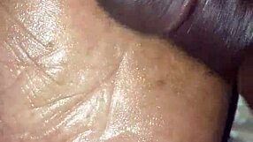 my girlfriend gives me a footjob in the bedroom