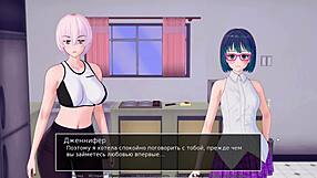 3D animated deepthroat and facial cumshot scene