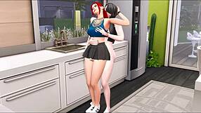 My goth girlfriend in the sims 4 futa part 1