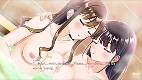 Secret kiss in bathroom fun