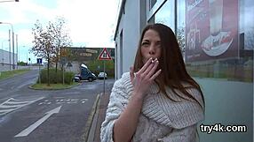 Sweet cutie blows penis in pov. Gets vagina nailed.