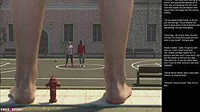 Episod detaliat sex desenat 3D 26 prezintă gest mare măr mic 18+ în stil anime hentai