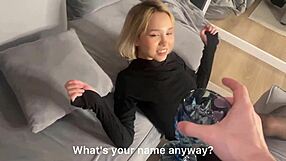 Bitch from Club Wants Sex with Blonde Skinny Ass