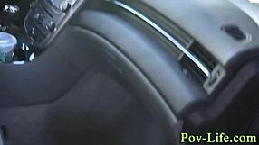 Teen creamed by big black cock pov