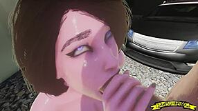 Blowjob in Parking Lot Part 2