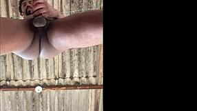 Neighbor Hangs Clothes On Roof, I Cum On Her Skin Hard