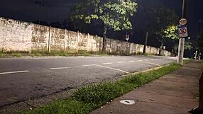 Risky Blowjob At Bus Stop Beside Beautiful Stranger