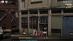 Fashionbusiness casually reveals her tits in the alley during e1 58.