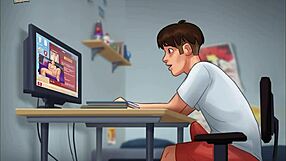 i'm playing summertime saga episode 117 with anime characters