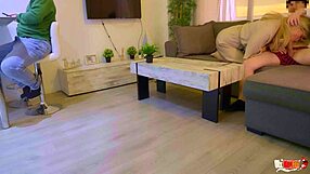 fucking my stepmom secretly while husband talks on phone