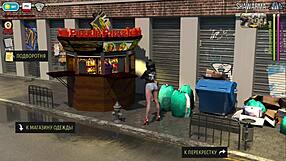 Fashionbusiness casually reveals her tits in the alley during e1 58.