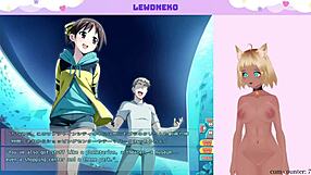 Vtuber LewdNeko orgasms while playing Go Go Nippon!