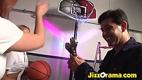 Angela Winter gets banged in wild pissing orgy with models