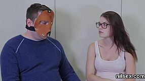 Horny kitten endures brutal anal treatment with deepthroat and ass to mouth