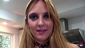 i leash the blonde and she enjoys anal toys