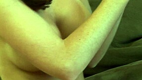 girl-next-door gets hardcore fucked by older guy on the sofa