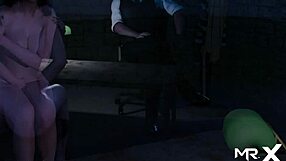 3d anime girl spreads legs wide in hentai game