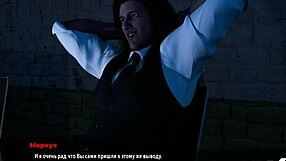 3d anime chick spreidt benen wijd in hentai game