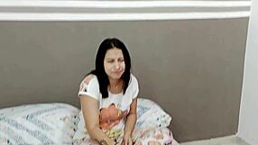 violeta's fever calms with my thermometer in her mouth, checking her heat