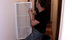 Clothed Amateur Receives Facial Cumshot