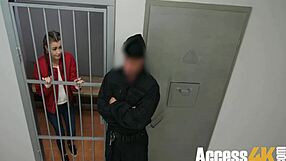 teen caught by fake cops, cindy shine in trouble. petite frame no match for them.